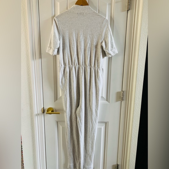 HATCH COLLECTION The Nurse-To-Errands Jumpsuit Light Gray (Missing Tie) | XS - Picture 3 of 6